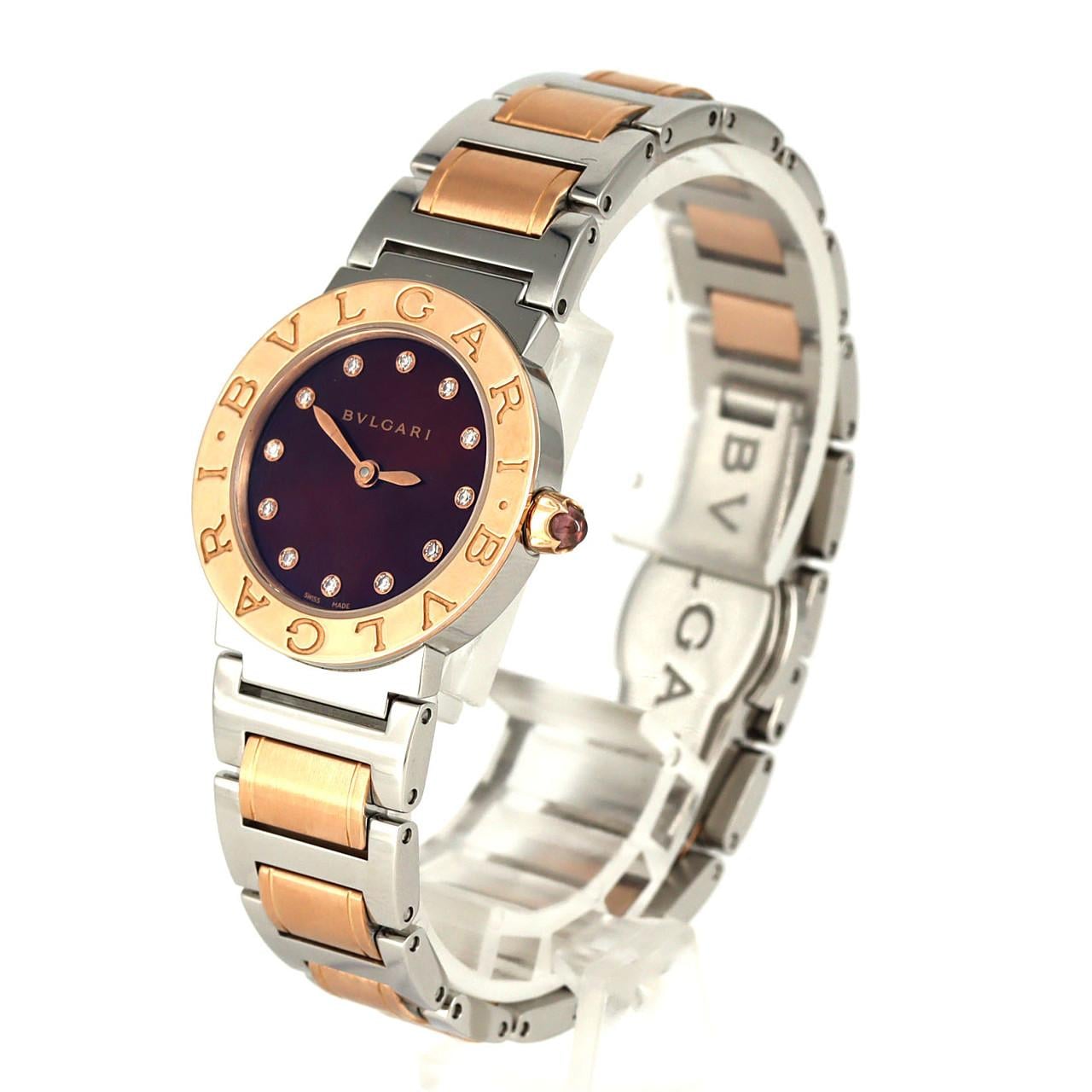 ブルガリ ブルガリブルガリ PGコンビ･12P BBLP26SG/BBL26C11SPG/12 SSxPG クォーツ