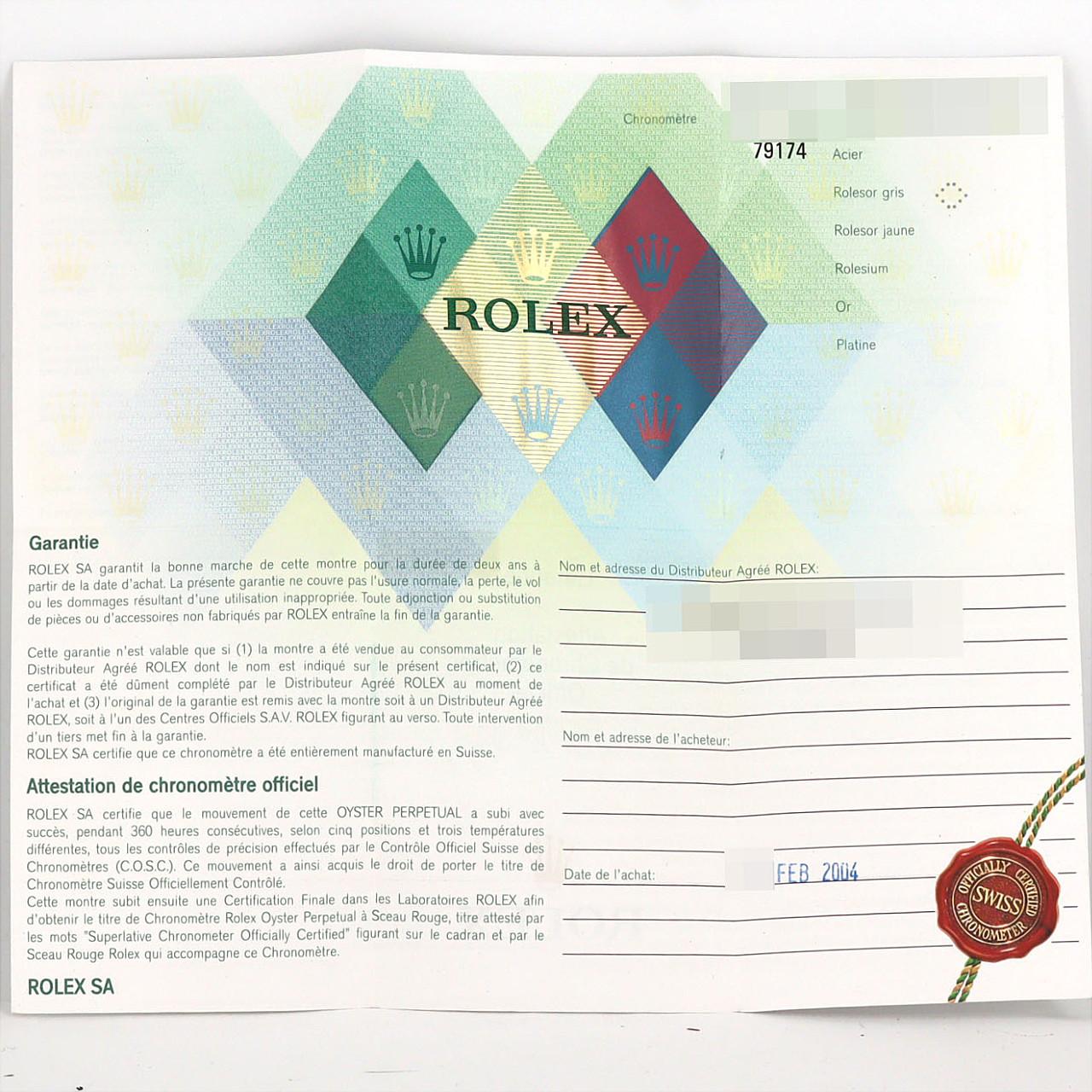 ロレックス デイトジャスト 79174 SSxWG 自動巻 Y番