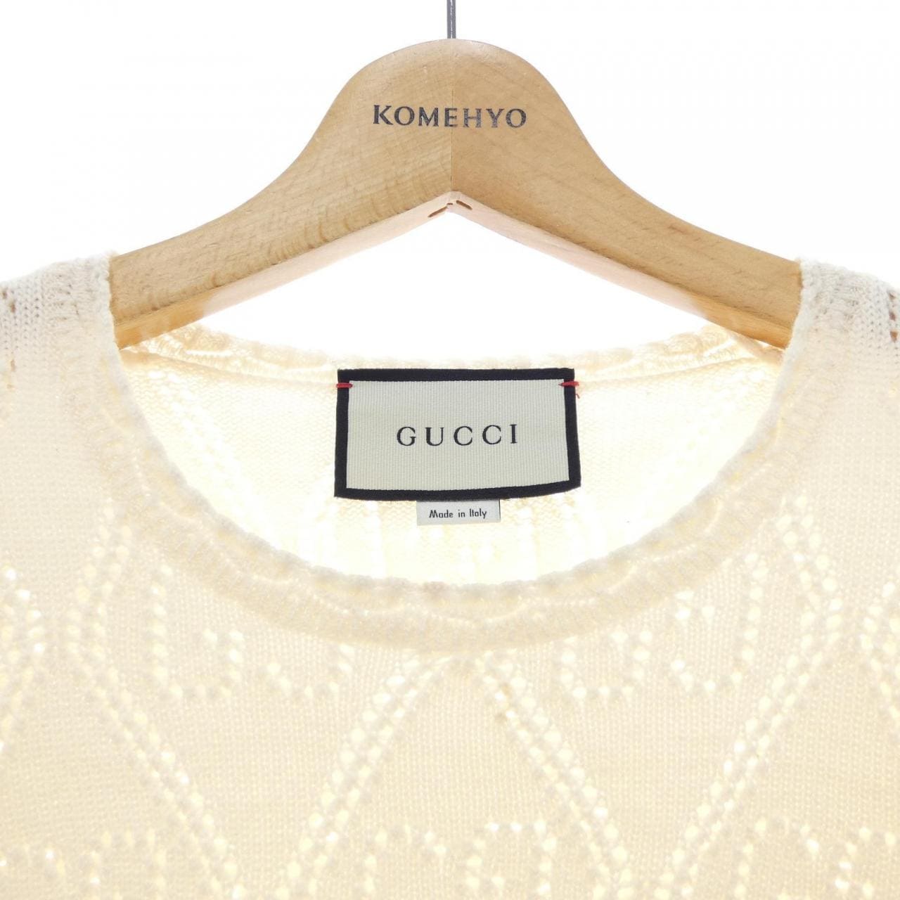 グッチ GUCCI GGパーフォレーテッドウールクロップドセーター 642115 XKBL7 ニット
