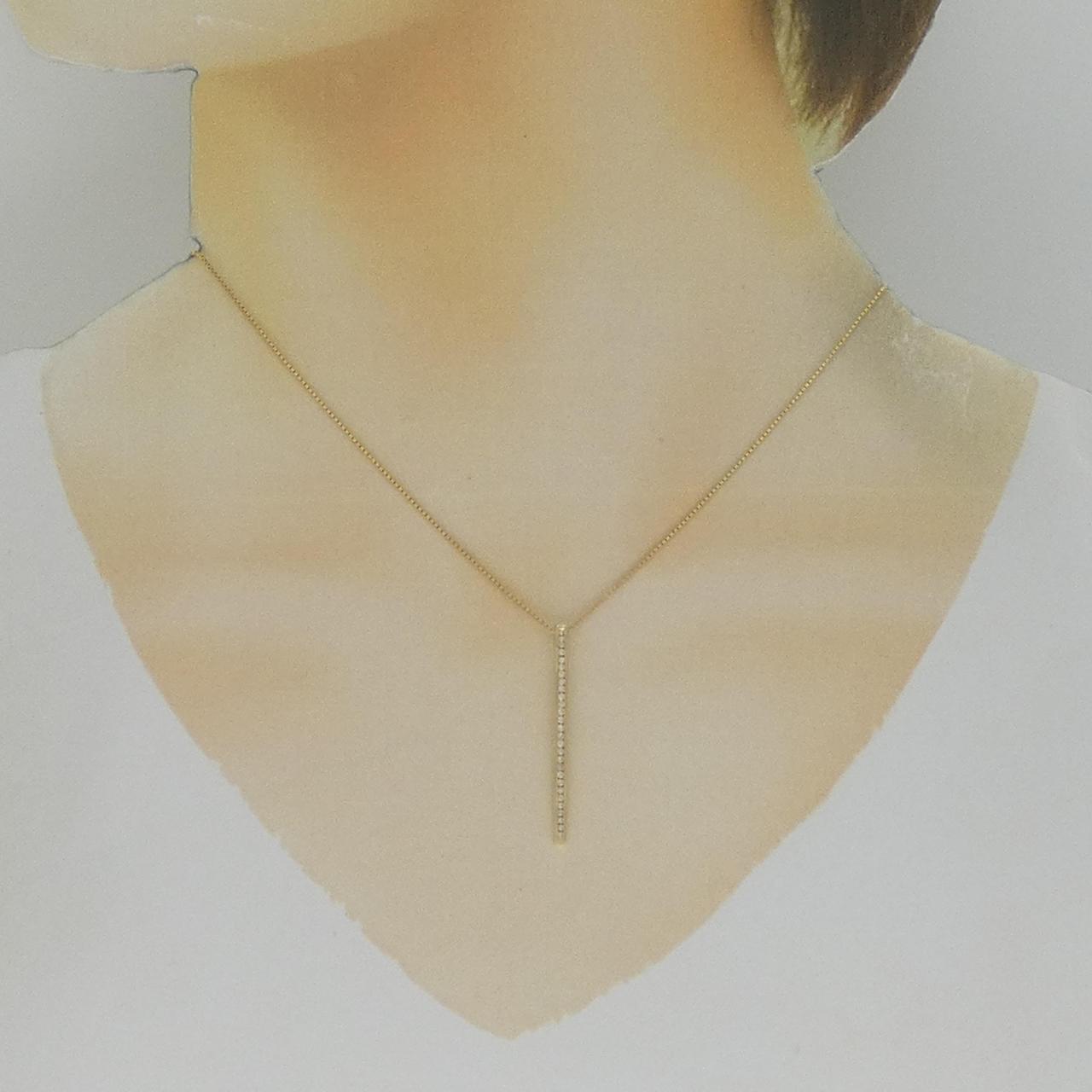 K18YG ダイヤモンド ネックレス 0.13CT