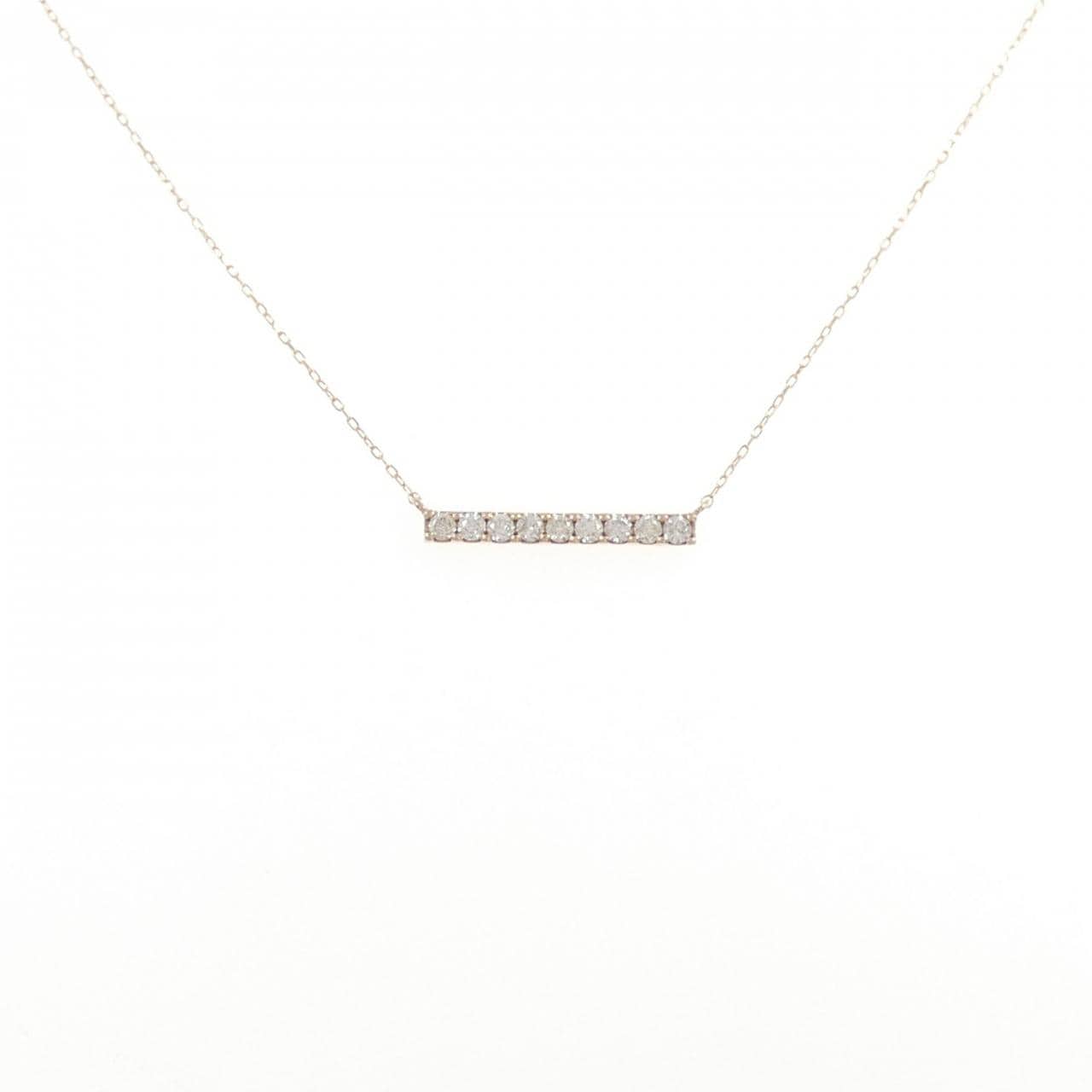 K18PG ダイヤモンド ネックレス 0.20CT
