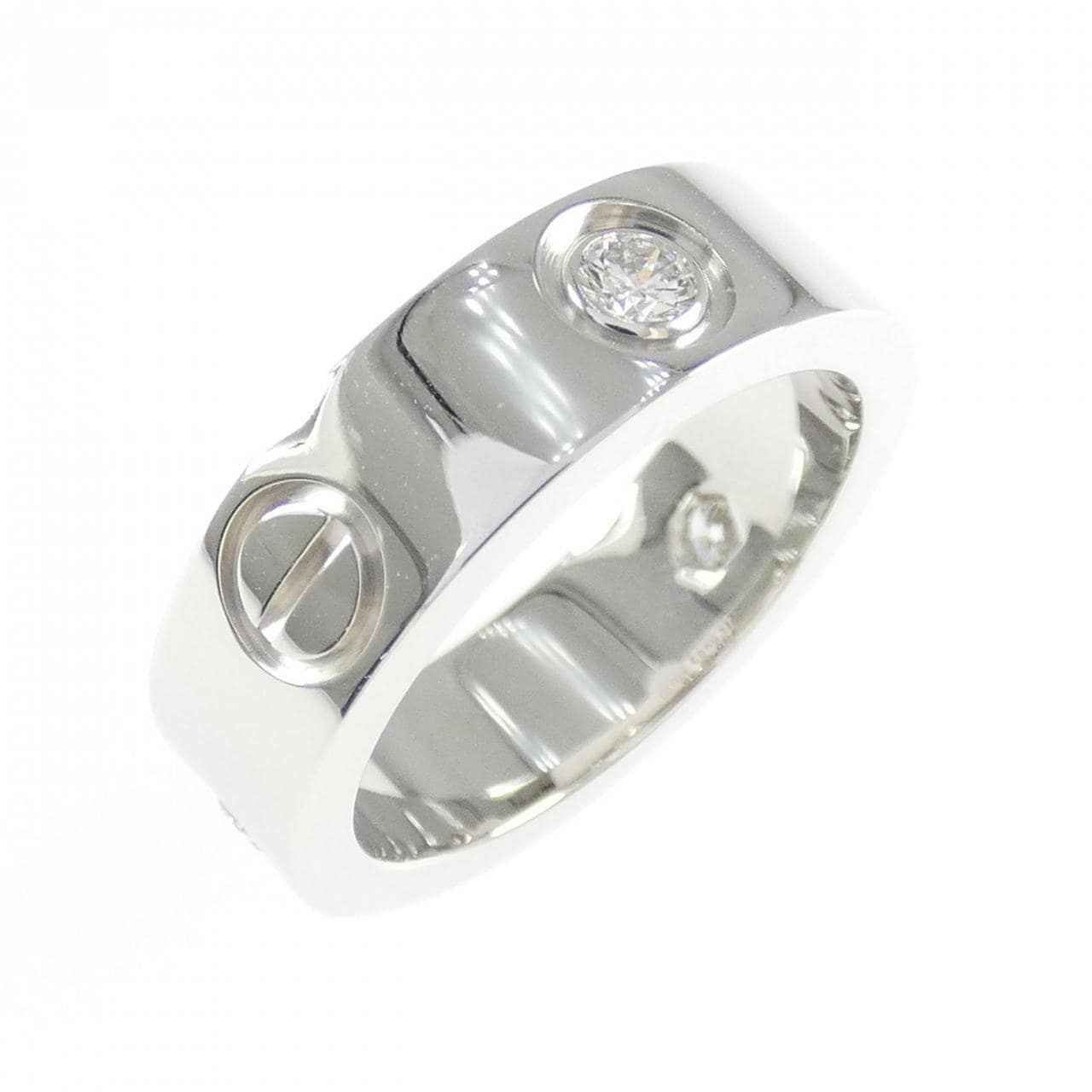 カルティエ ラブ ハーフダイヤ リング