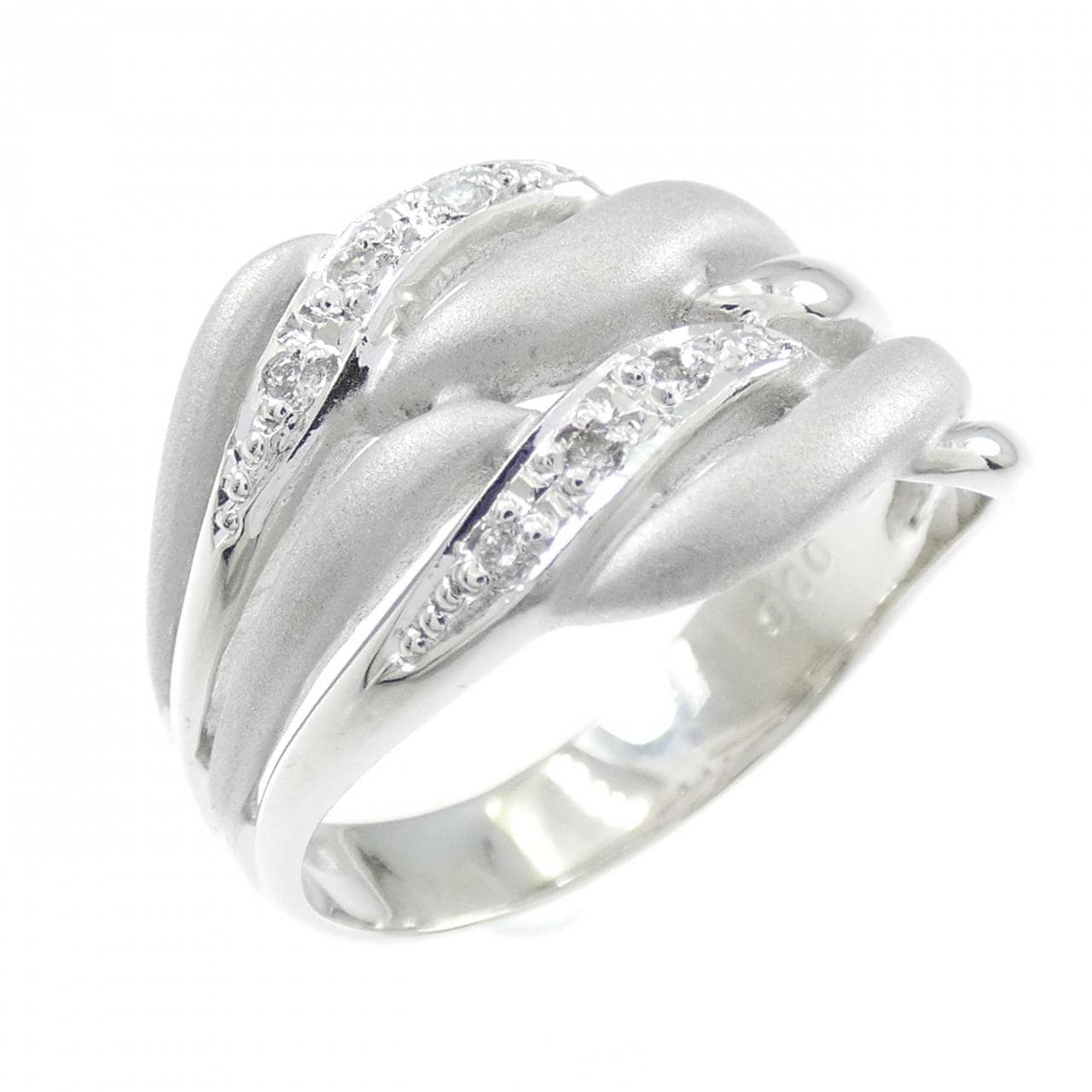 K18WG ダイヤモンド リング 0.06CT