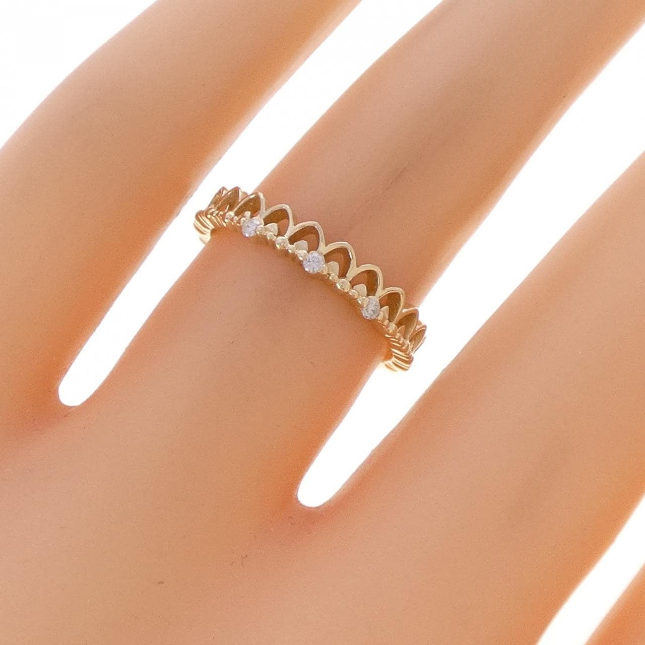 アガット ダイヤモンド リング 0.03CT