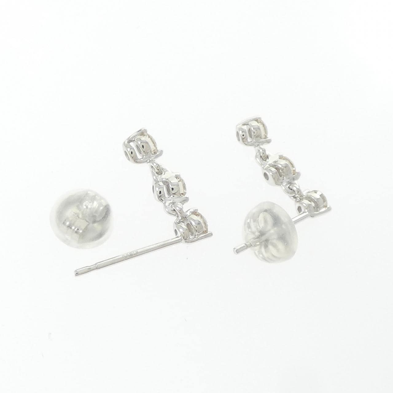 K18WG ダイヤモンド ピアス 0.24CT