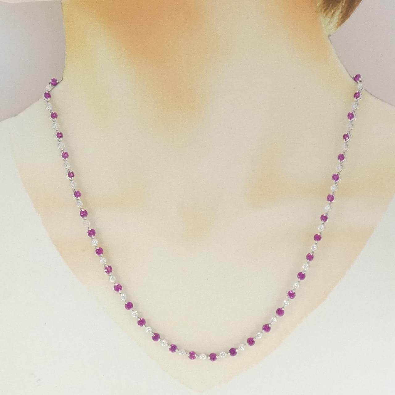 ミキモト ルビー ネックレス 7.12CT