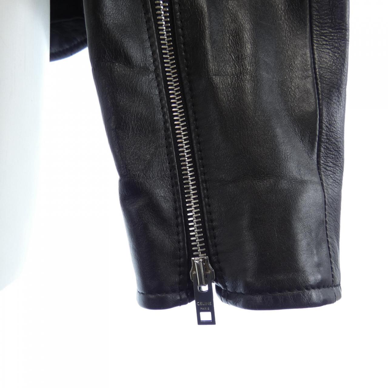セリーヌ CELINE レザーライダースジャケット