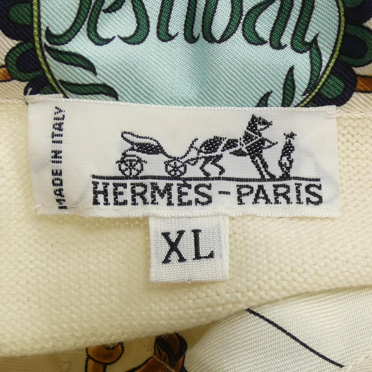 【ヴィンテージ】エルメス HERMES FESTIVAL QUADRI ツイルレーヌ. トップス