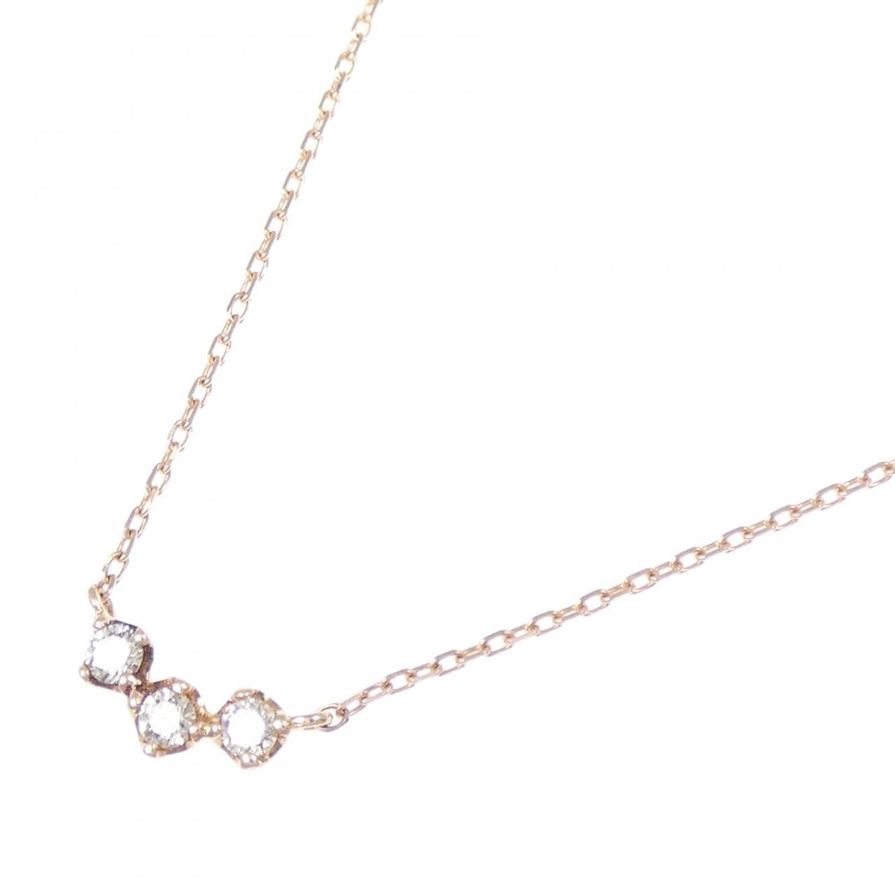 K10PG ダイヤモンド ネックレス 0.10CT