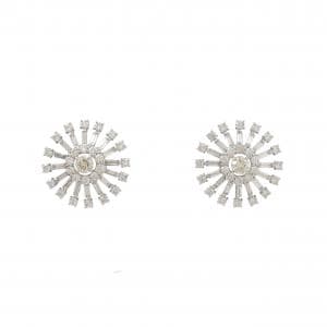 【新品】PT900 ダイヤモンド ピアス 2.00CT