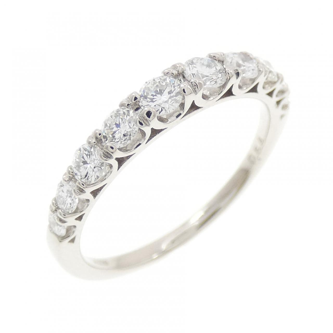 PT900 ハーフエタニティ ダイヤモンド リング 0.54CT