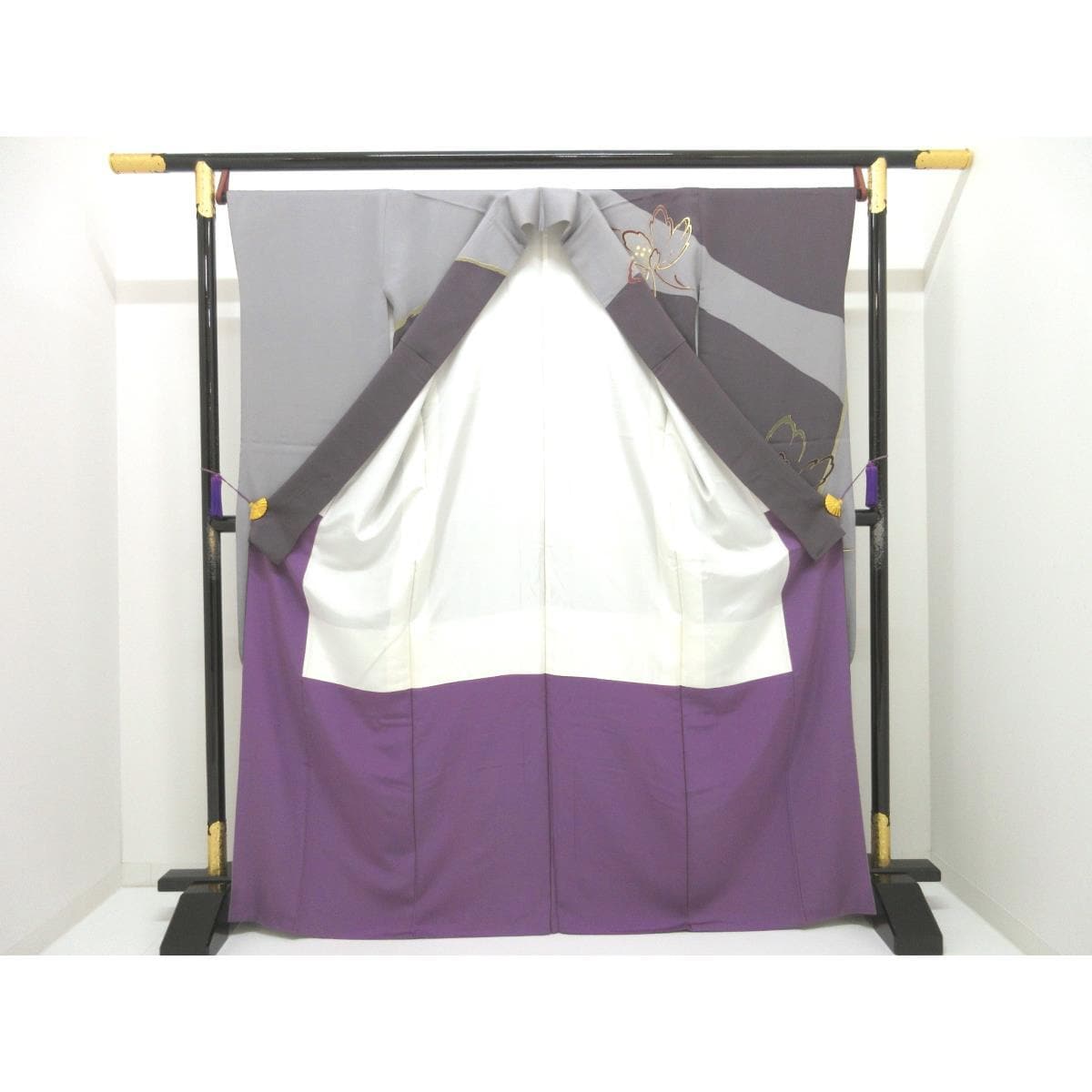 振袖　友禅金彩加工　きもの・長襦袢　２点セット