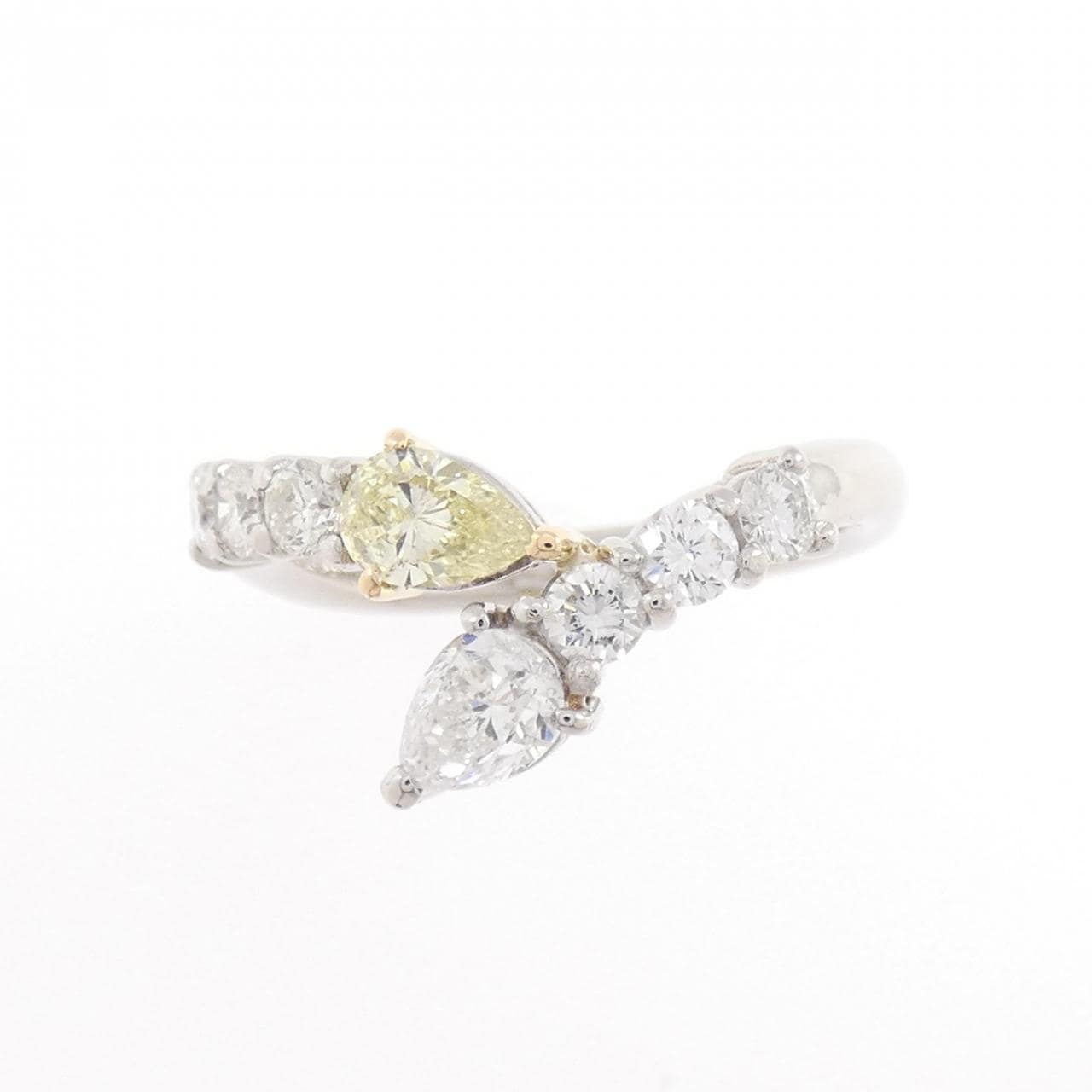 PT900/K18YG ダイヤモンド リング 0.805CT