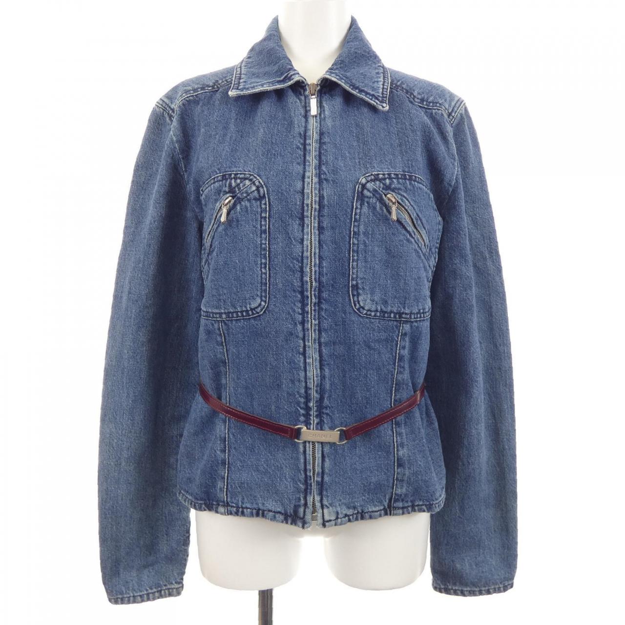 【ヴィンテージ】シャネル CHANEL IDENTFICATION P15973V08985 00A デニムジャケット