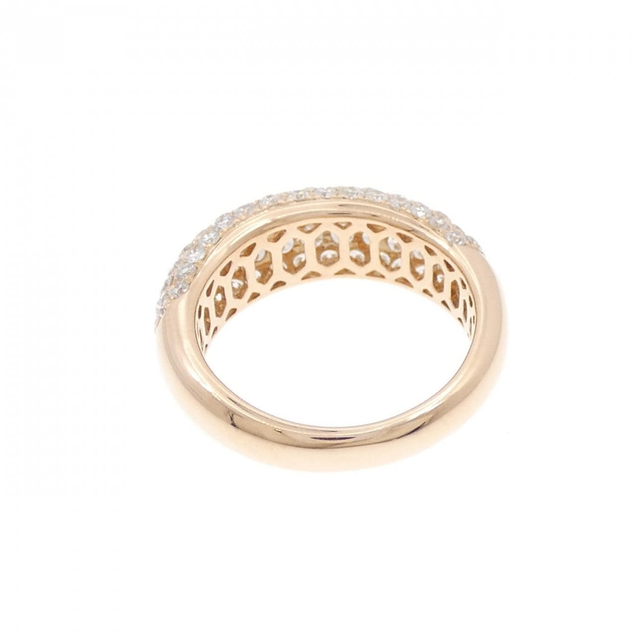 K18PG パヴェ ダイヤモンド リング 1.58CT