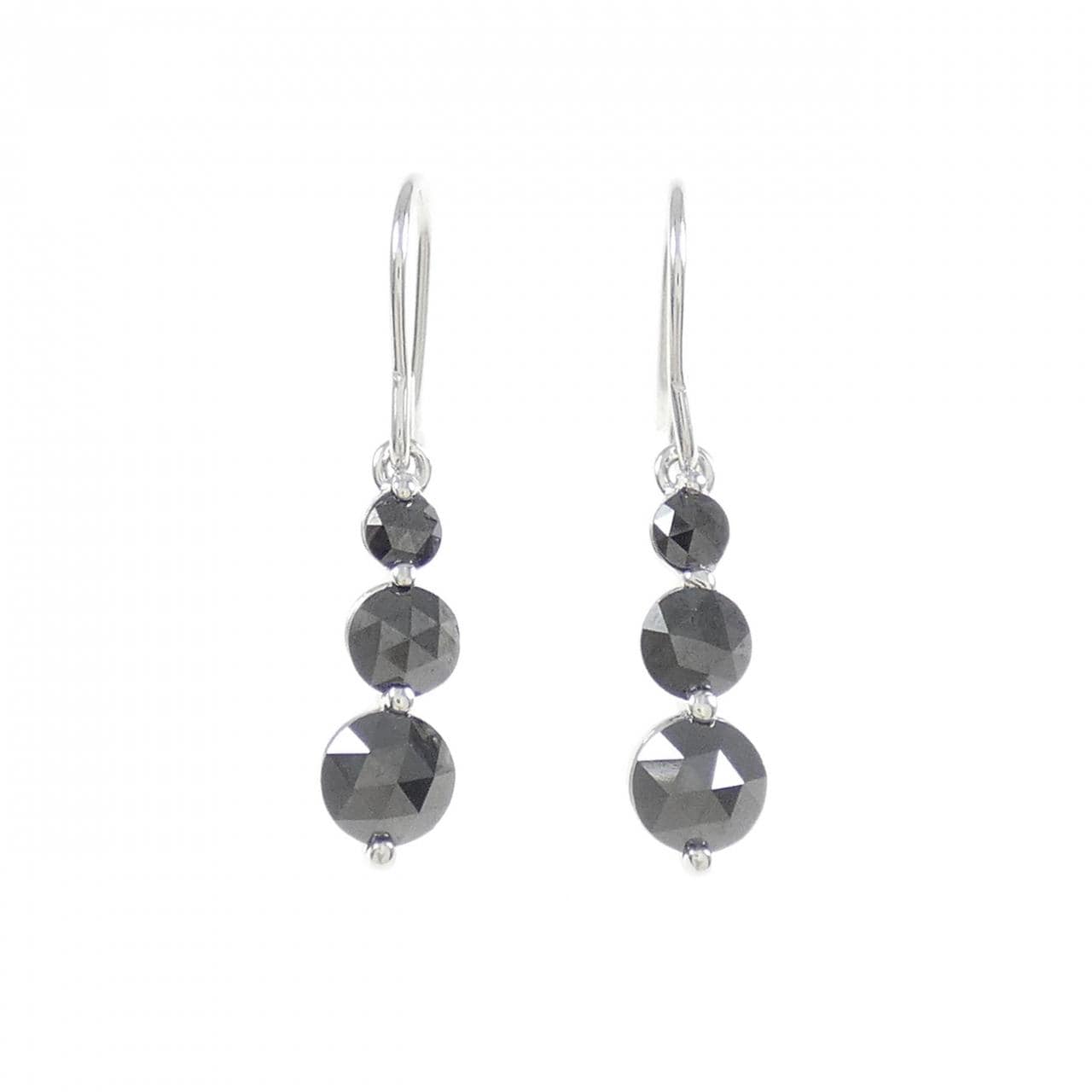 K18WG ダイヤモンド ピアス 1.00CT