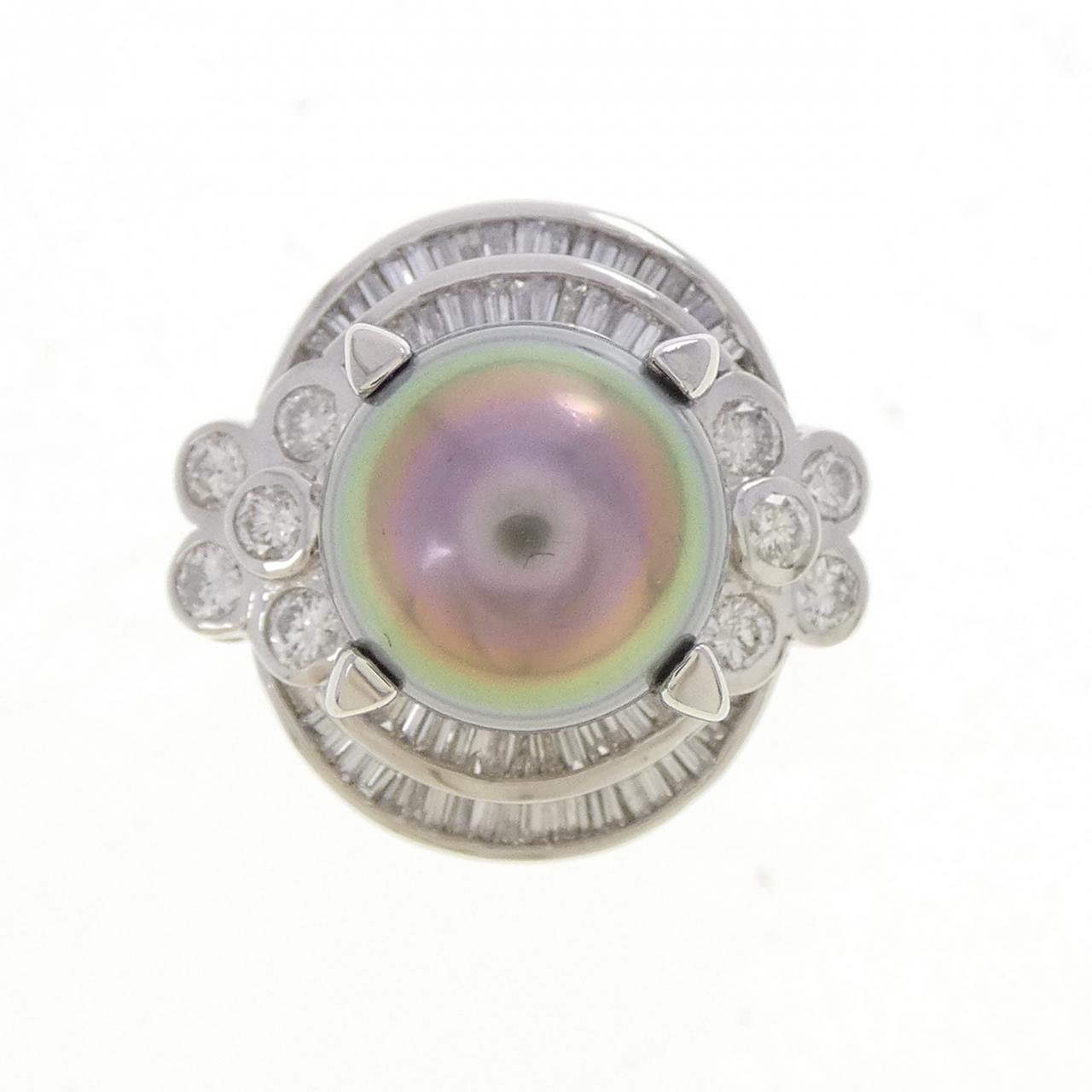 PT900 黒蝶パール リング 10.4mm