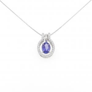 K18WG 2WAY タンザナイト ネックレス 2.00CT