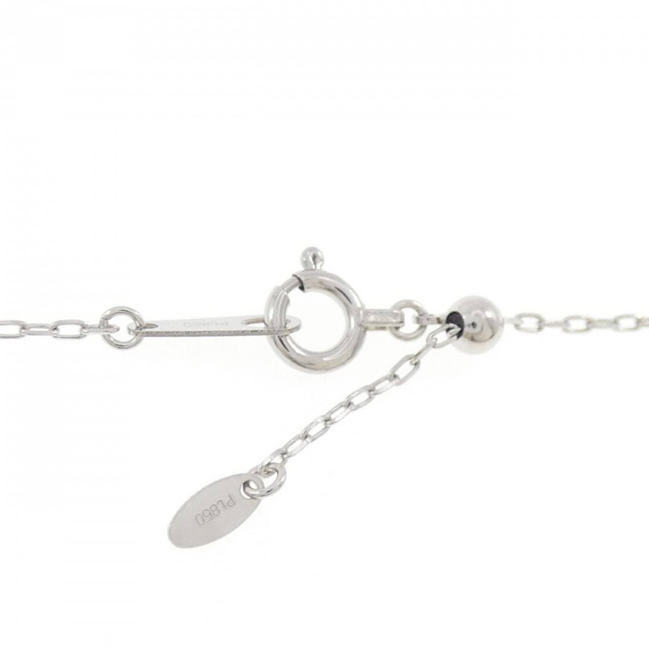 PT900/PT850 ルビー ネックレス 0.72CT