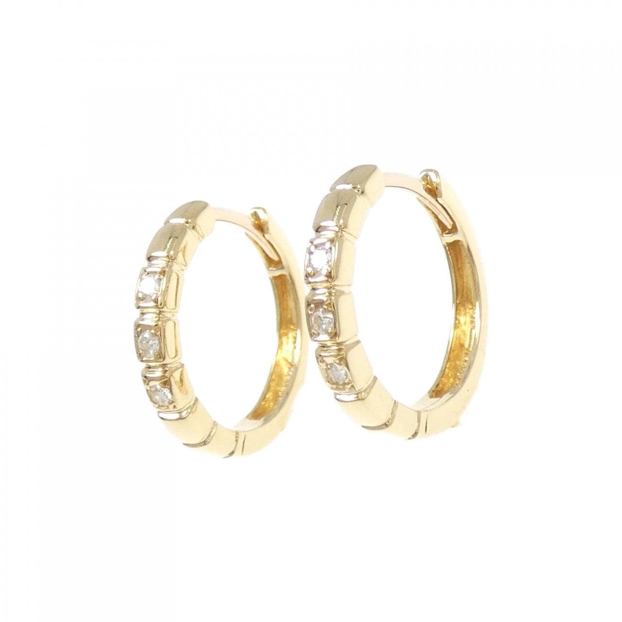 K18YG Diamond earrings 0.06CT