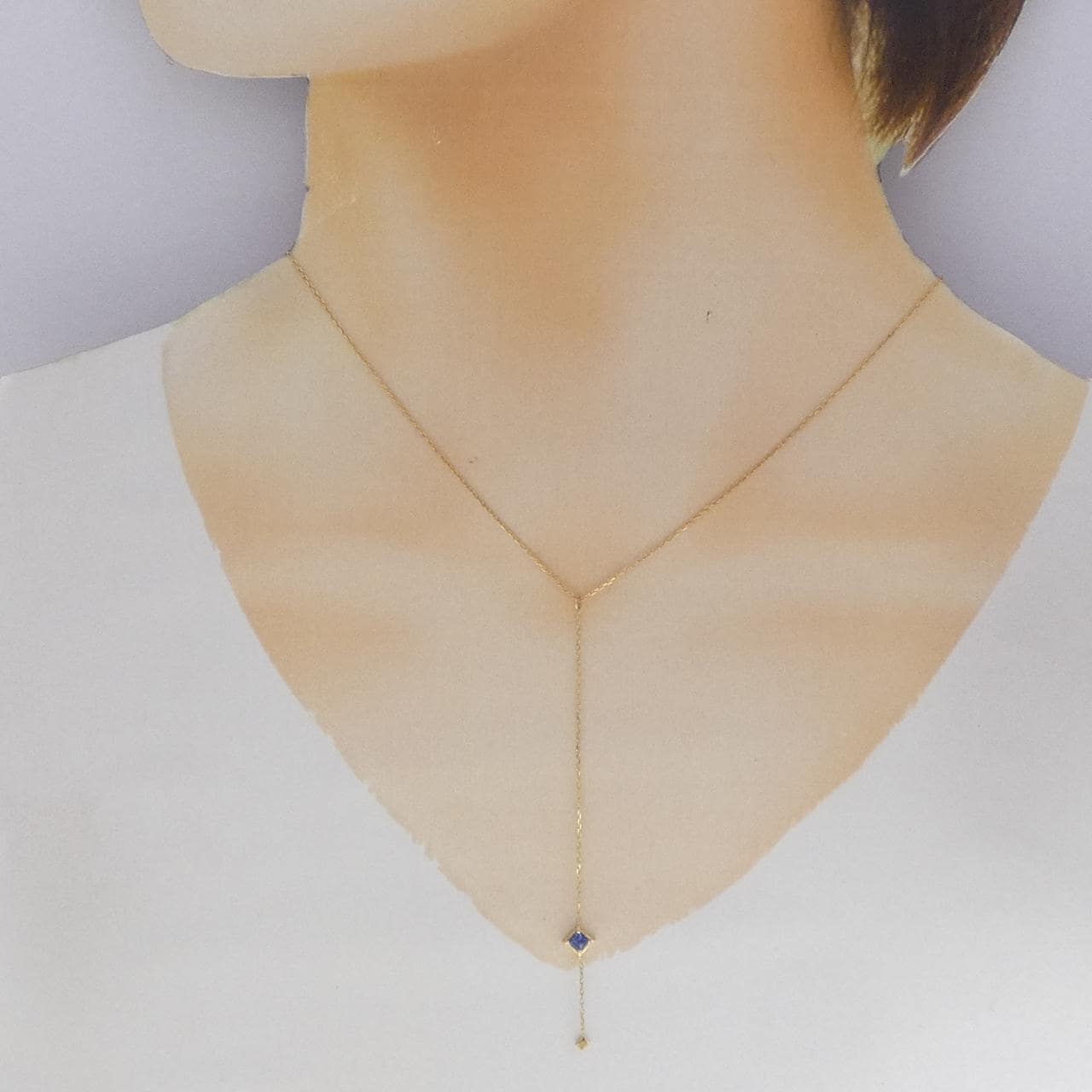 K18YG サファイヤ ネックレス