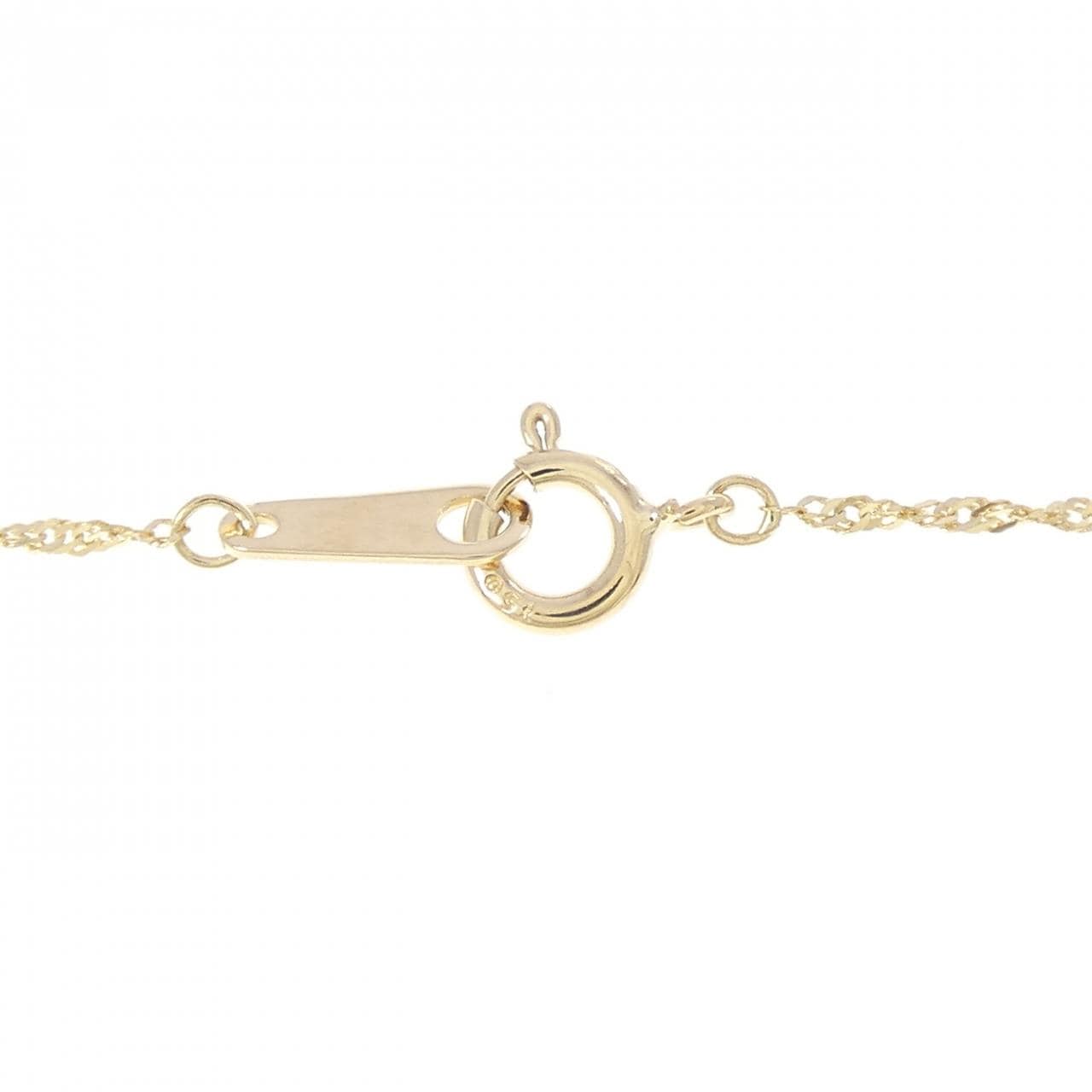 K18YG/750YG ダイヤモンド ネックレス 0.05CT