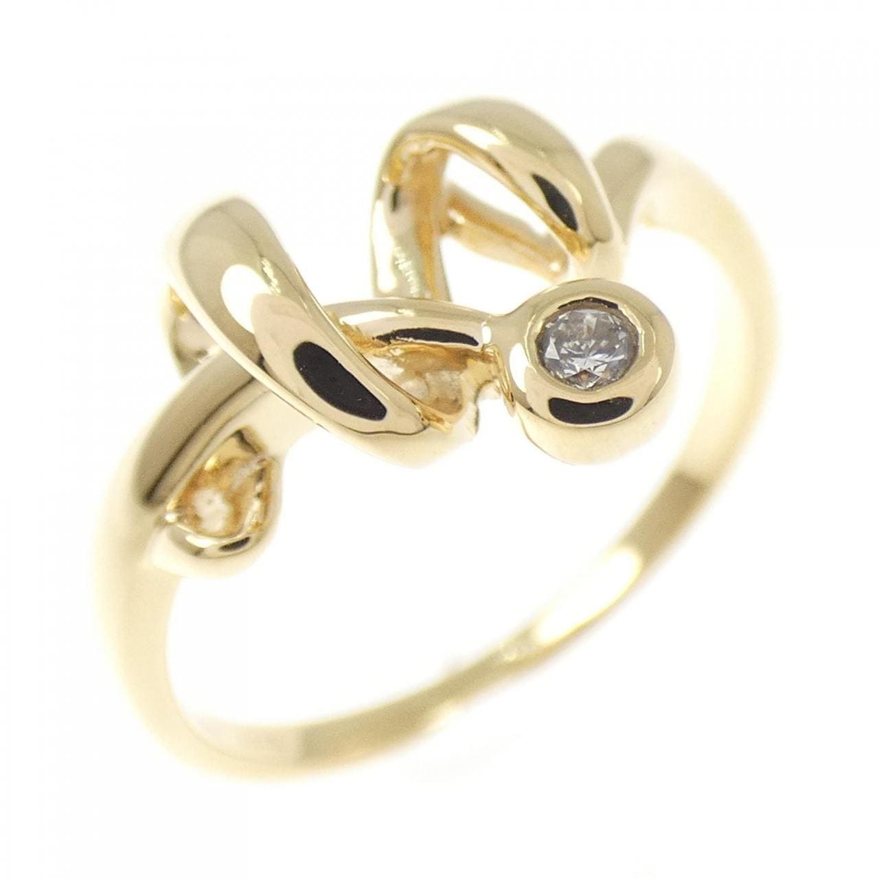 K18YG ダイヤモンド リング 0.05CT