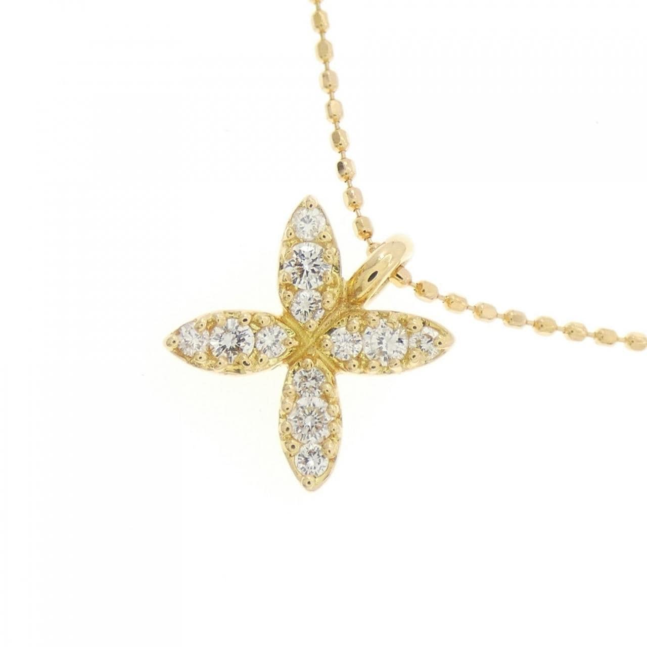 K18YG ダイヤモンド ネックレス 0.13CT