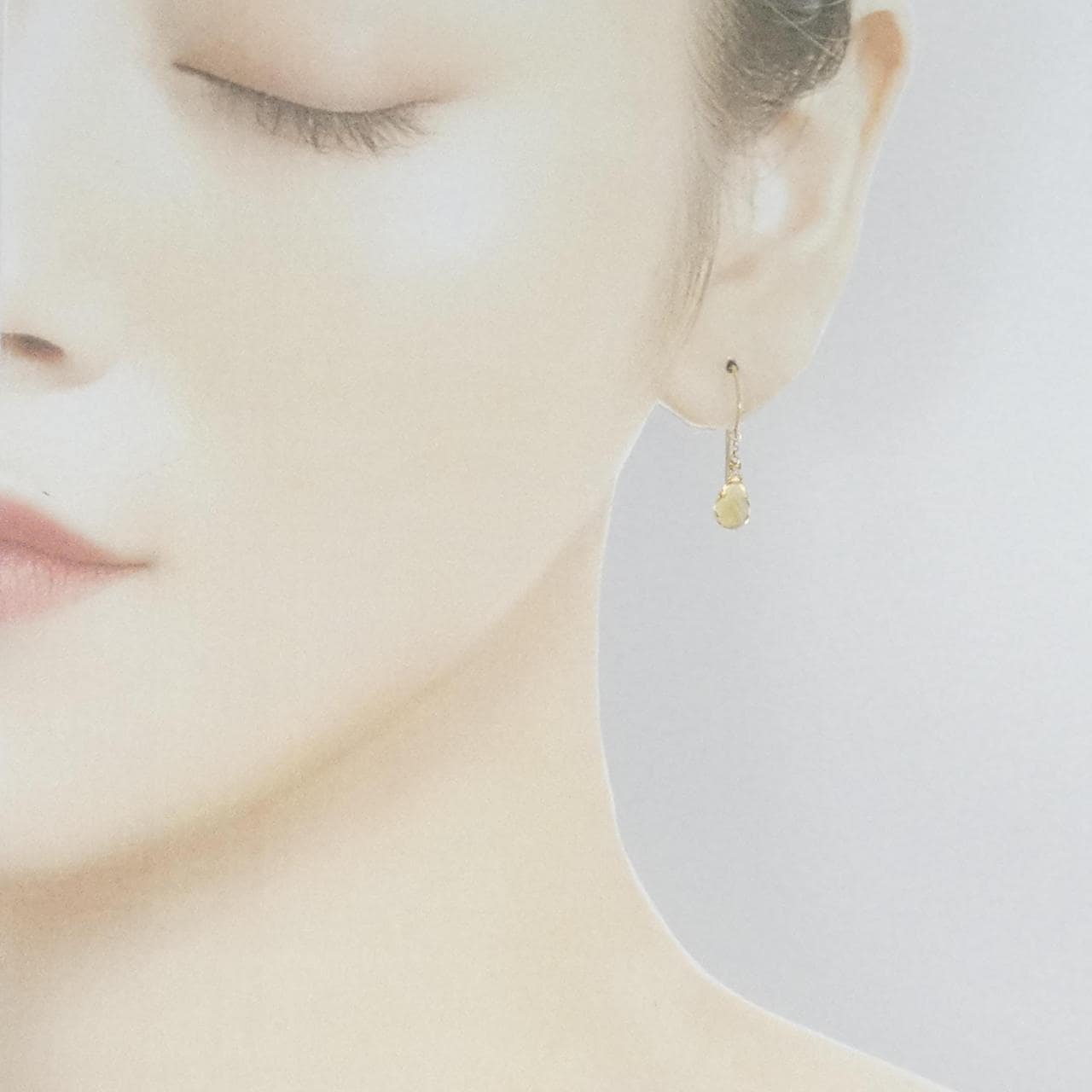 K10YG citrine earrings