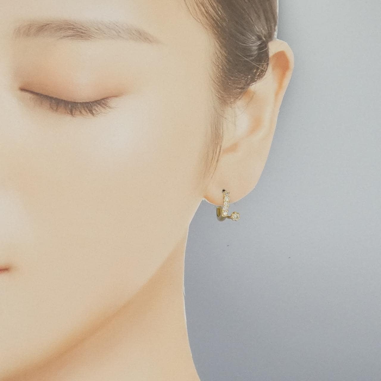 K18YG ダイヤモンド ピアス 0.40CT