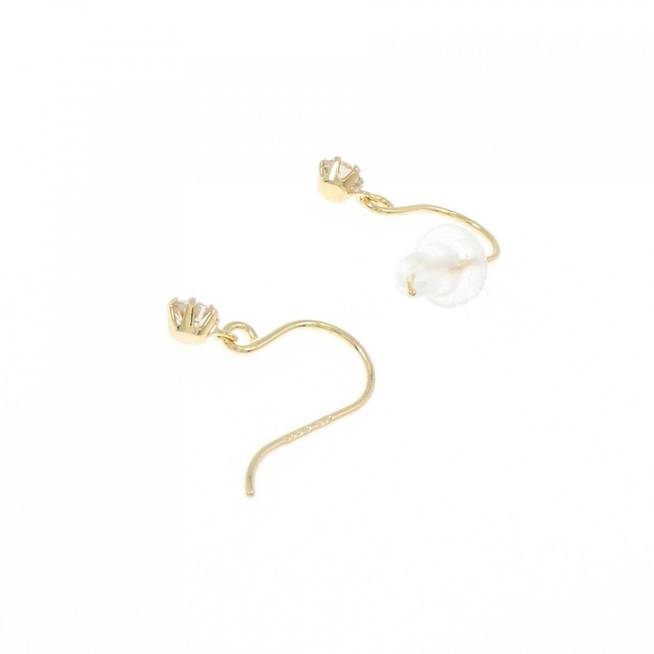 【新品】K18YG ダイヤモンド ピアス 0.15CT