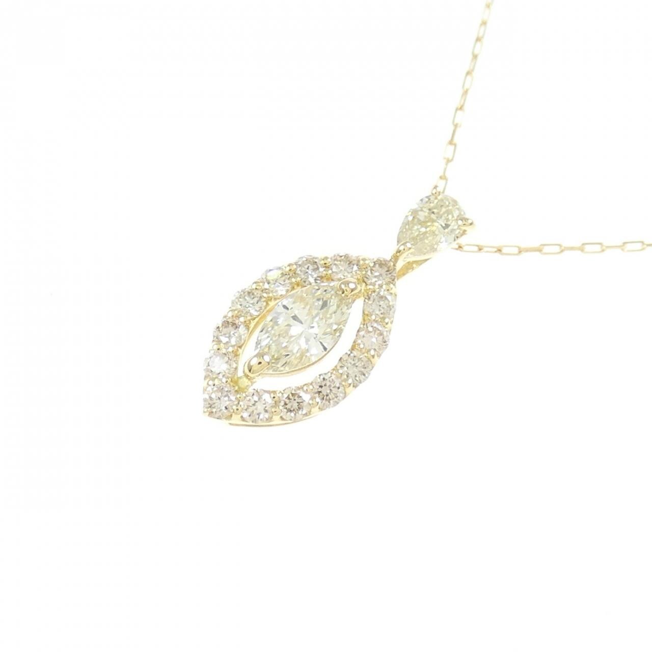 【新品】K18YG ダイヤモンド ネックレス 0.35CT