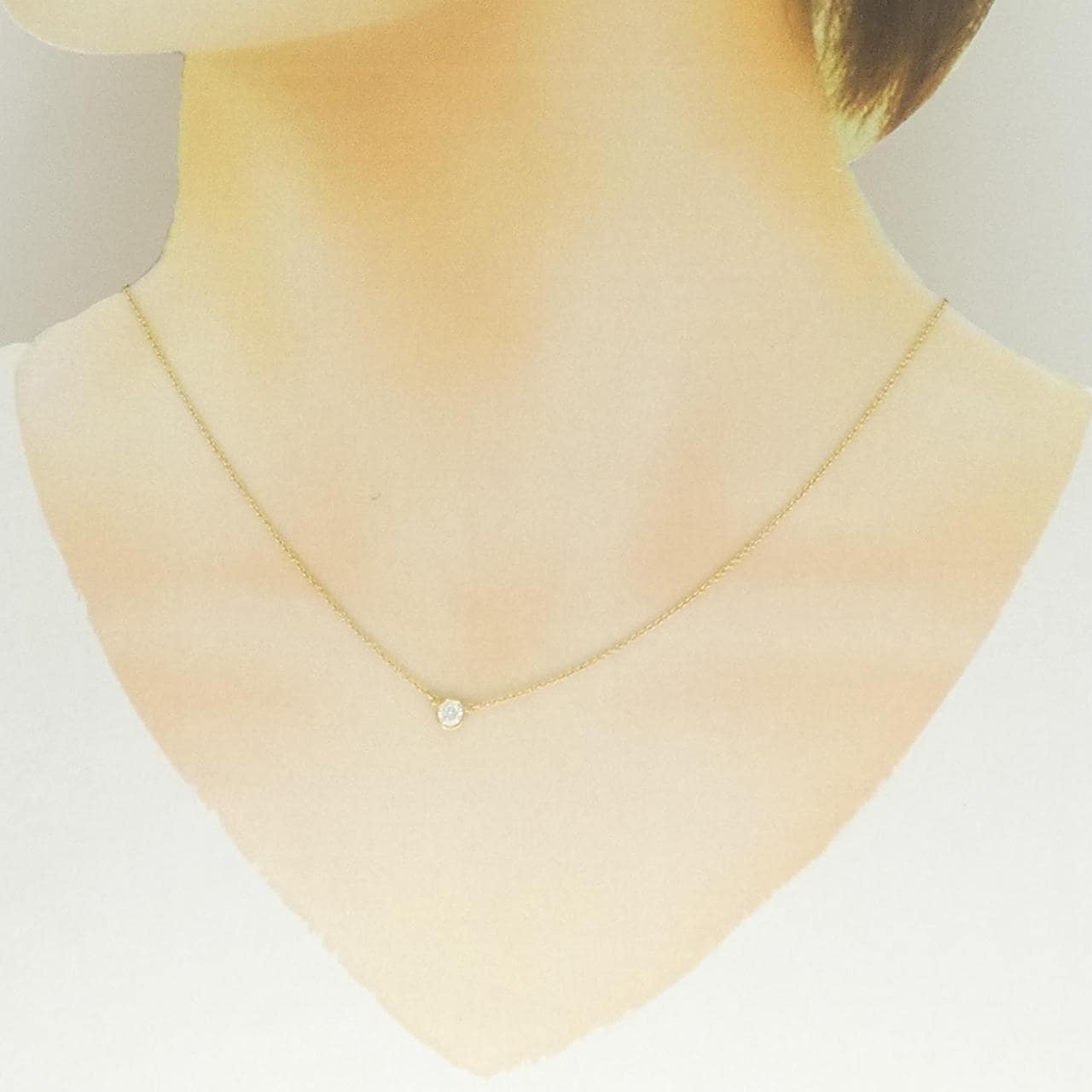 ティファニー バイザヤード ネックレス 0.19CT G VVS2 EXT