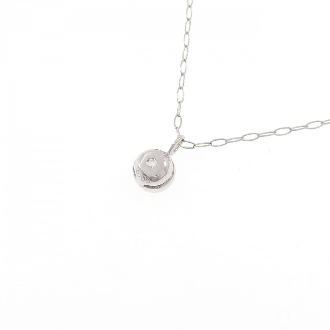 PT900 ダイヤモンド ネックレス 0.08CT