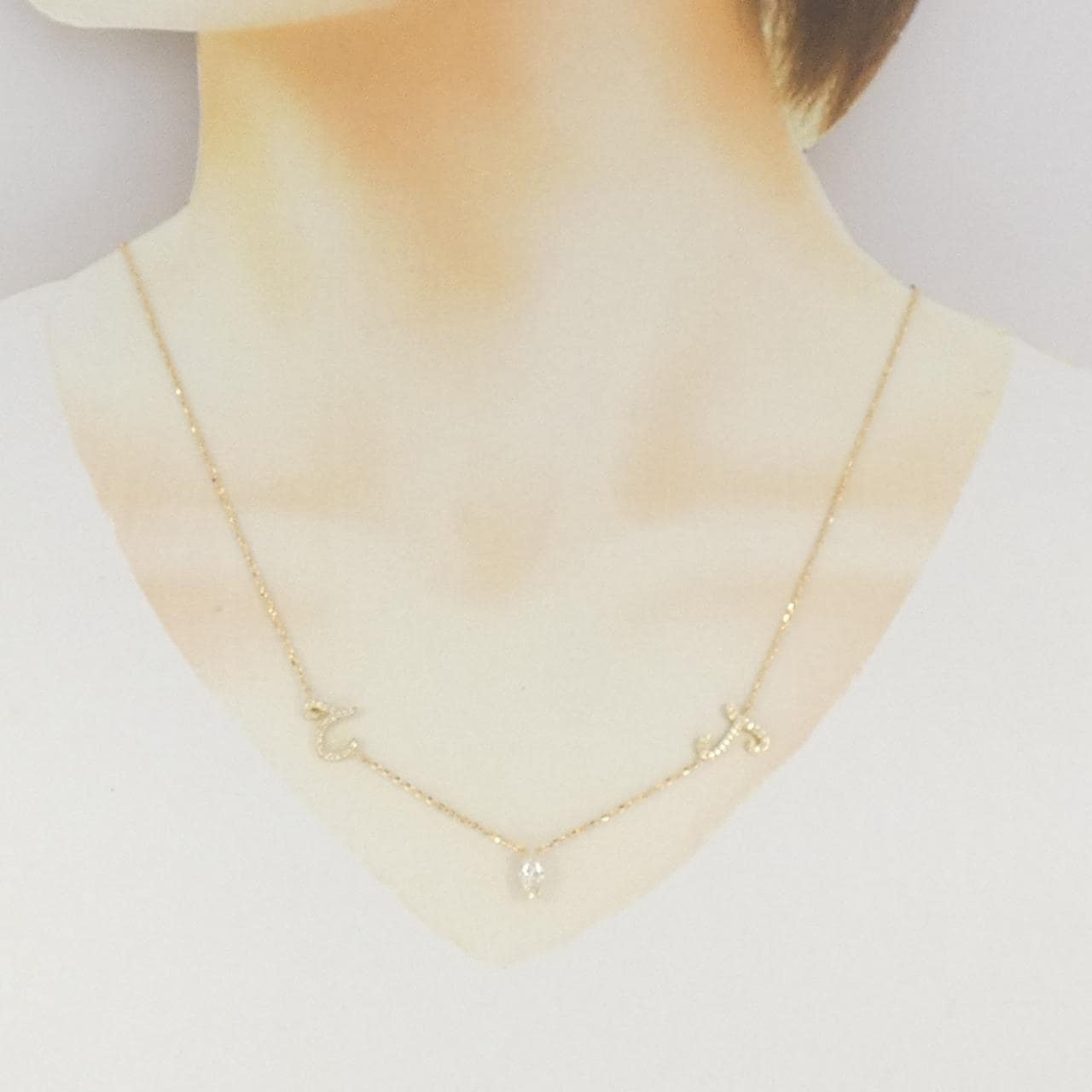 K18YG ダイヤモンド ネックレス 0.49CT