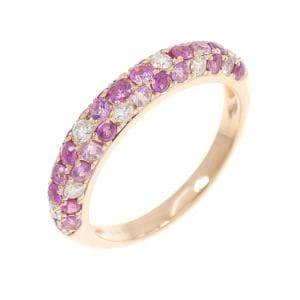 K18PG サファイヤ リング 0.82CT