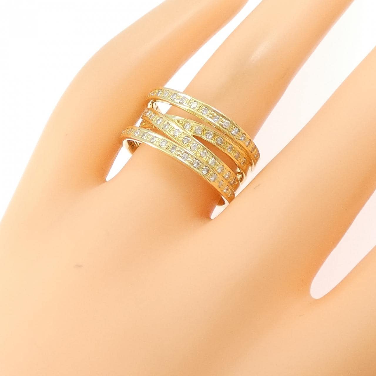 K18YG ダイヤモンド リング 0.50CT
