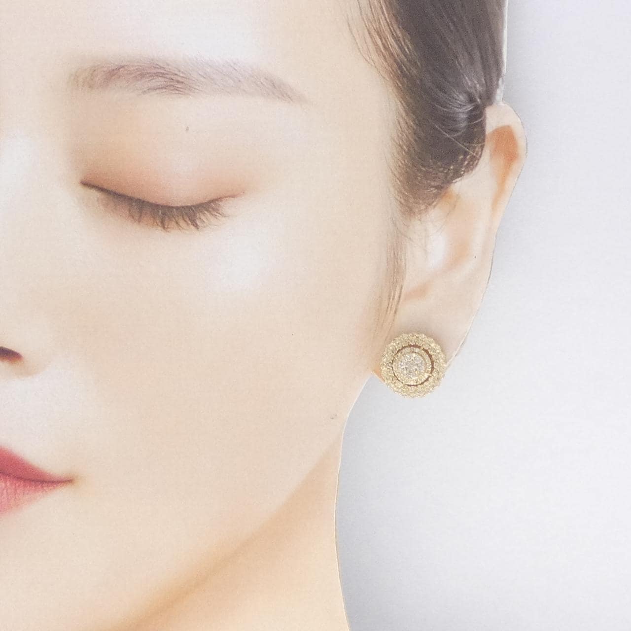 K18YG ダイヤモンド ピアス 2.00CT