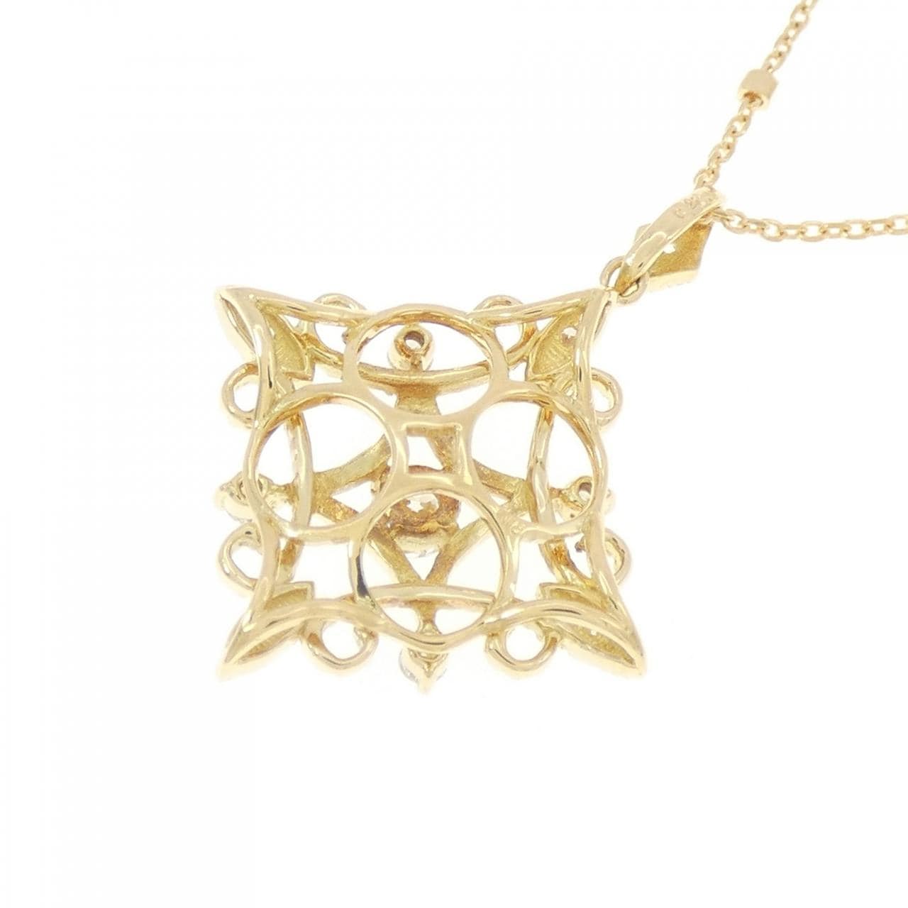 K18YG ダイヤモンド ネックレス 0.20CT