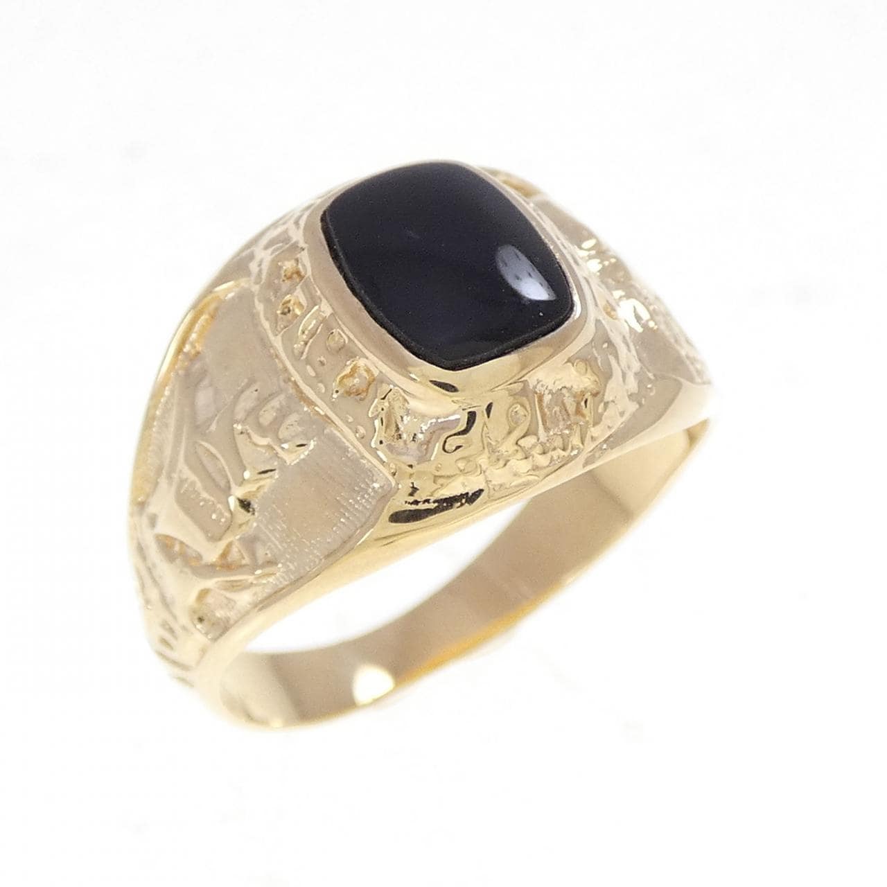 K18YG オニキス リング