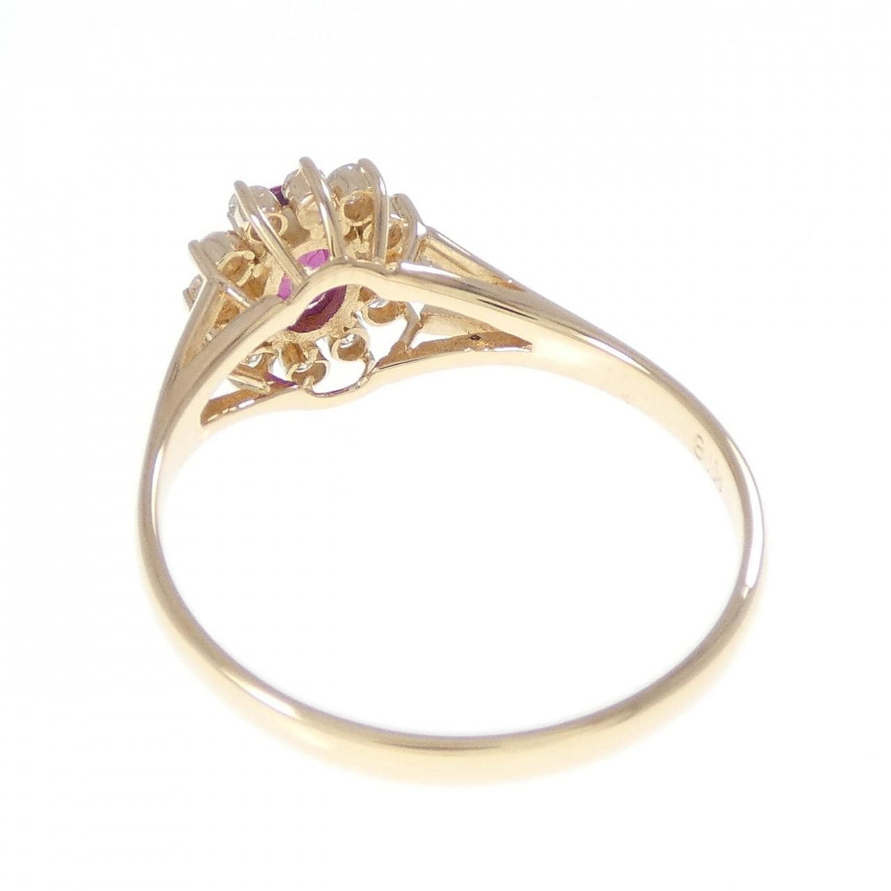 K18YG Ruby Ring 0.36CT