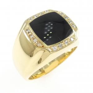 K18YG オニキス リング