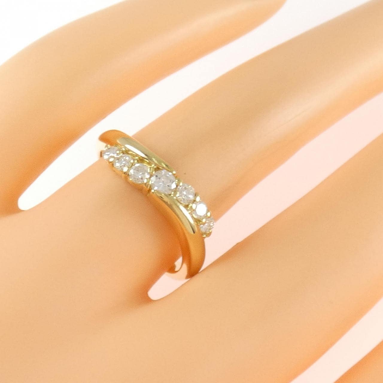 K18YG ダイヤモンド リング 0.35CT