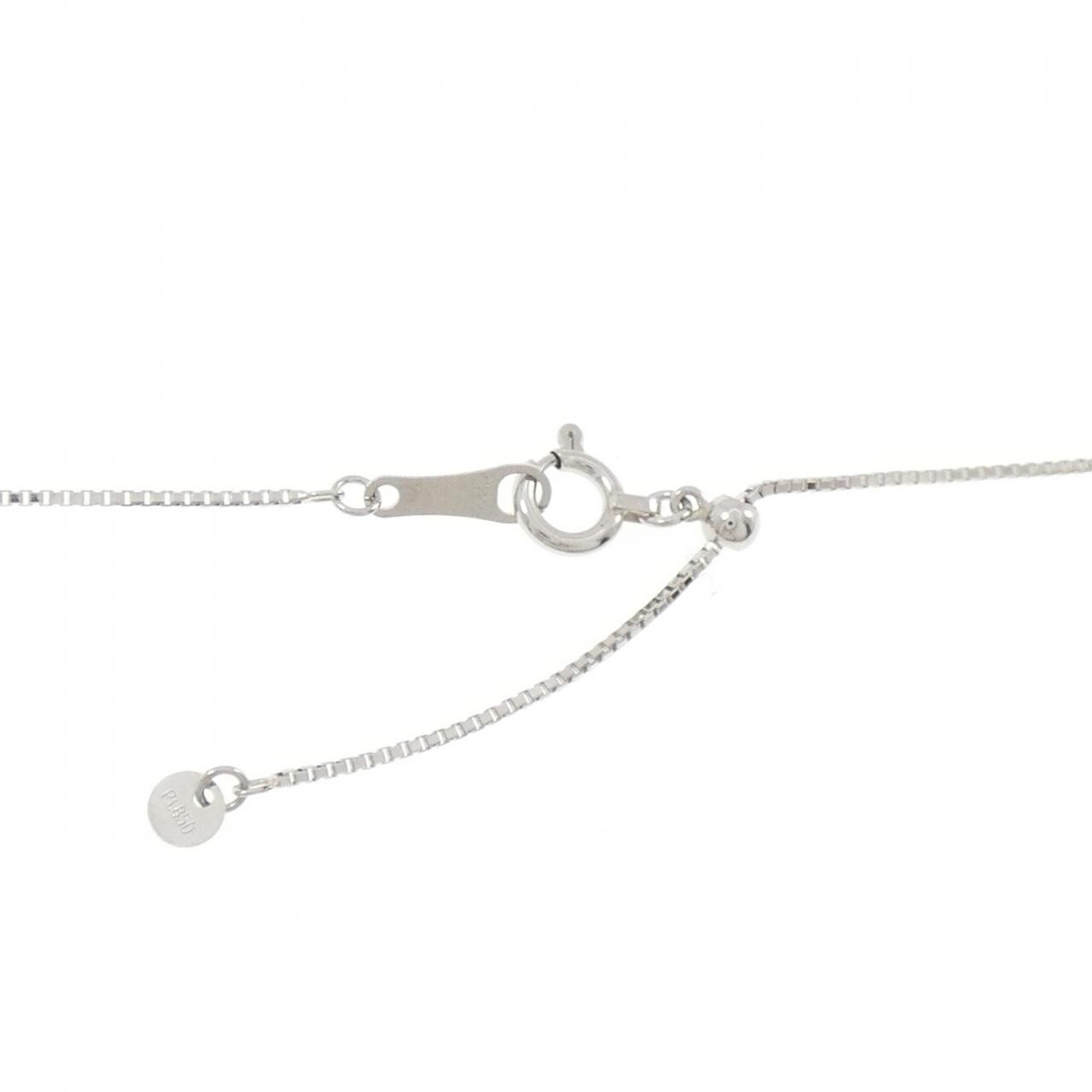 PT900/PT850 ダイヤモンド ネックレス 0.651CT G VVS2 オーバルカット