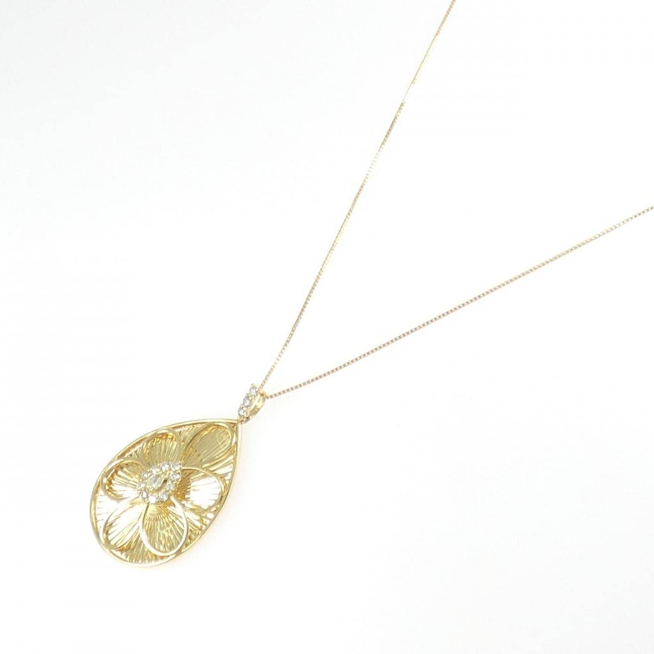 【新品】K18YG ダイヤモンド ネックレス 0.25CT
