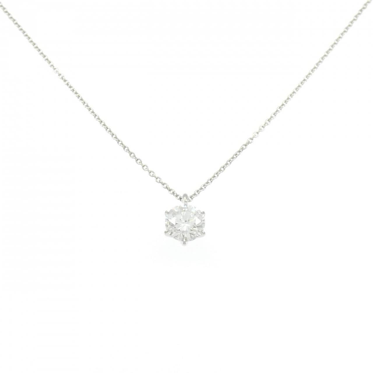 【リメイク】PT900/PT850 ダイヤモンド ネックレス 1.030CT D SI1 VG