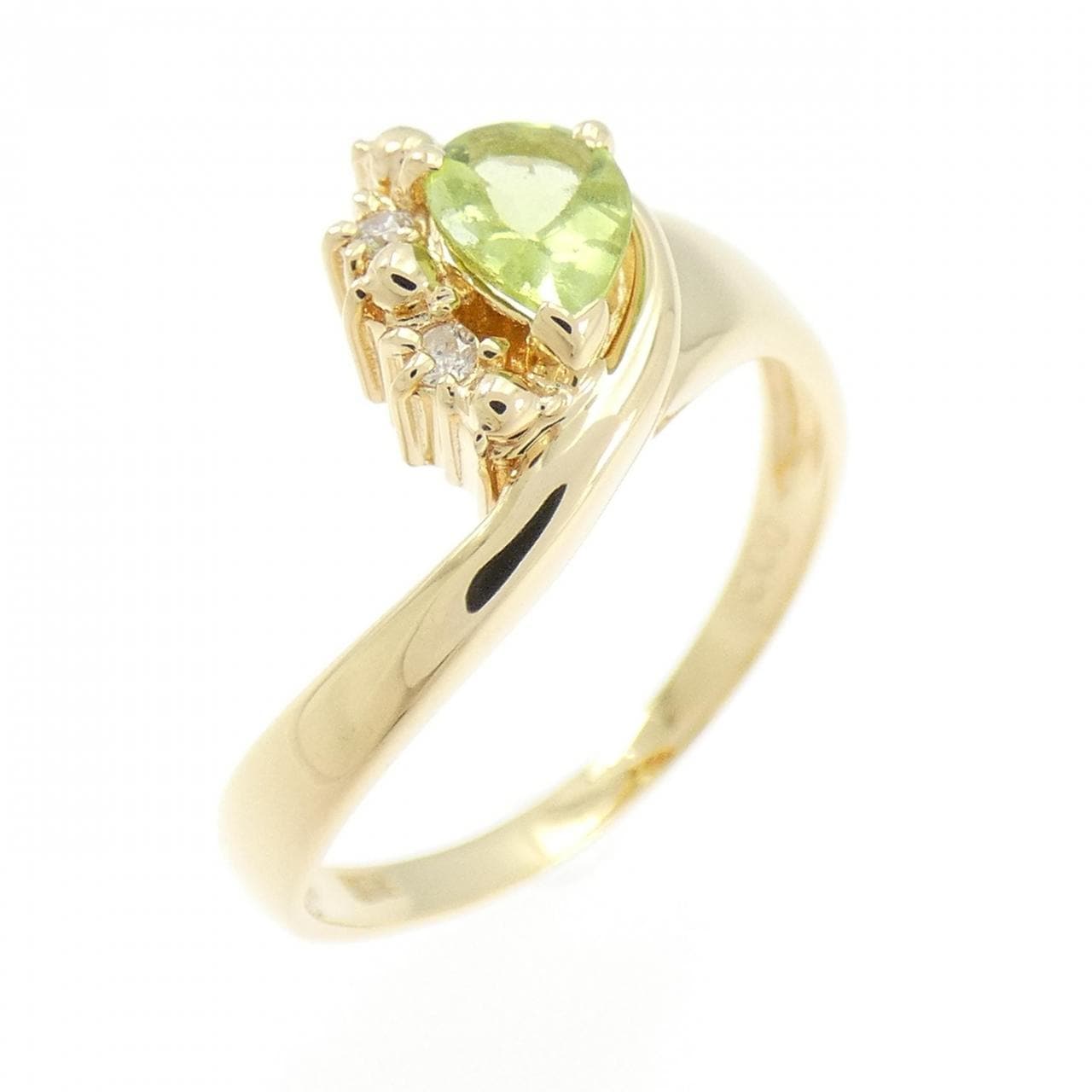 K18YG ペリドット リング