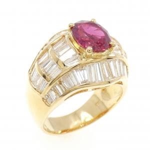 750YG ルビー リング 2.77CT タイ産