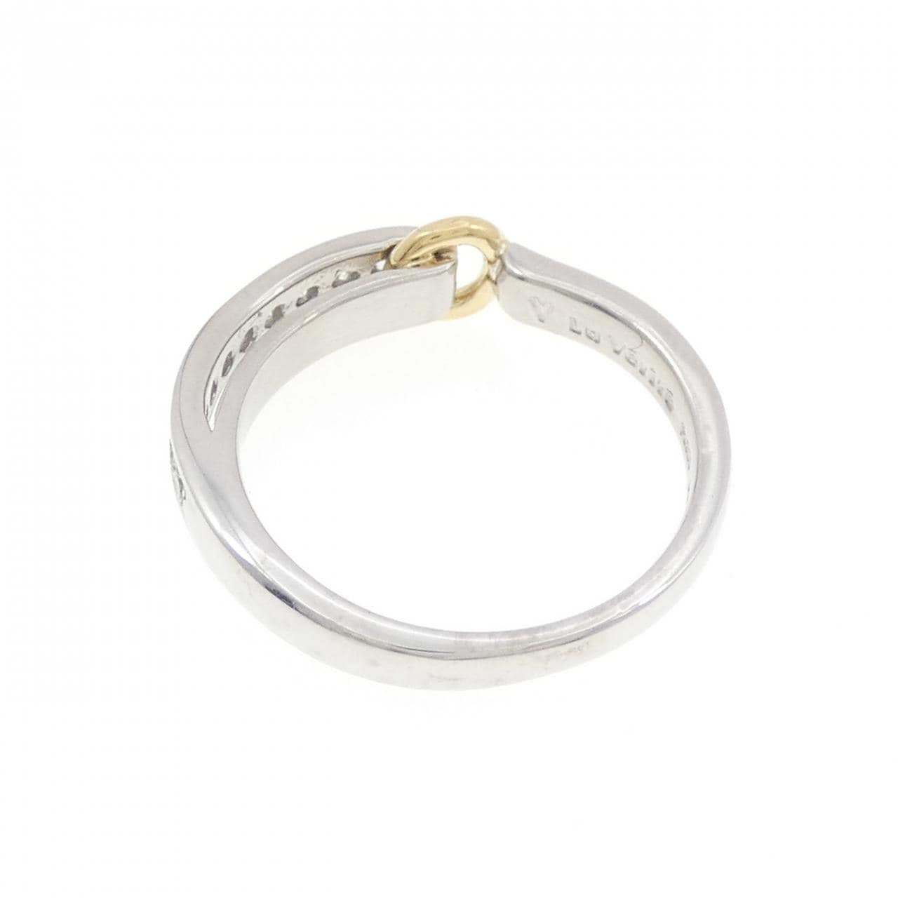 PT900/K18YG ダイヤモンド リング 0.18CT