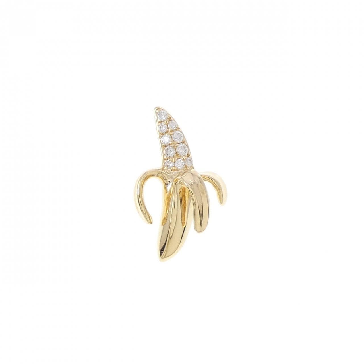 ビジュードエム バナナ ピアス 0.07CT 片耳